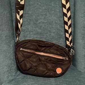 Shortylove medium quilted cruiser crossbody with adorable boardwalk strap